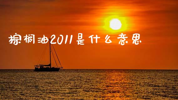 棕榈油2011是什么意思_https://cj004.lansai.wang_外汇交易_第1张