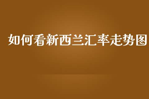 如何看新西兰汇率走势图_https://cj004.lansai.wang_全球市场_第1张