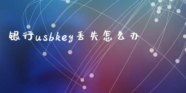银行usbkey丢失怎么办_https://cj004.lansai.wang_期货开户_第1张