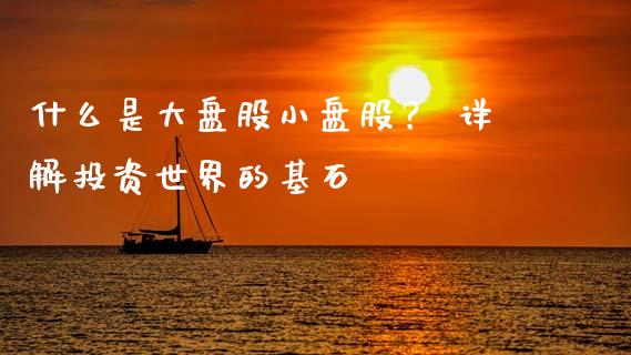 什么是大盘股小盘股？ 详解投资世界的基石_https://cj004.lansai.wang_金融监管_第1张