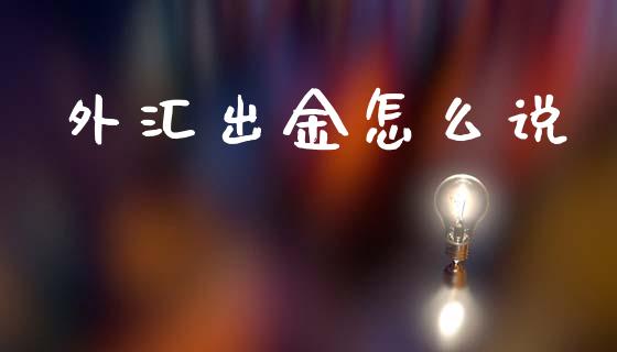 外汇出金怎么说_https://cj004.lansai.wang_金融监管_第1张
