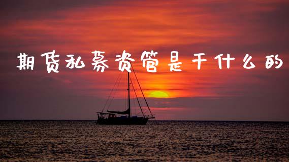 期货私募资管是干什么的_https://cj004.lansai.wang_金融监管_第1张
