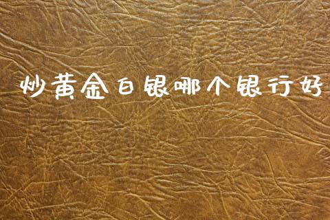 炒黄金白银哪个银行好_https://cj004.lansai.wang_外汇交易_第1张