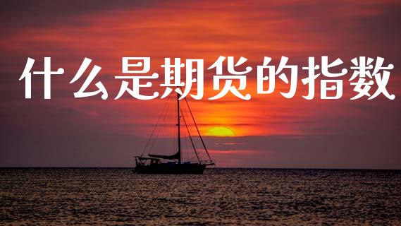 什么是期货的指数_https://cj004.lansai.wang_财经新闻_第1张