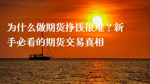 为什么做期货挣钱很难？新手必看的期货交易真相_https://cj004.lansai.wang_金融监管_第1张