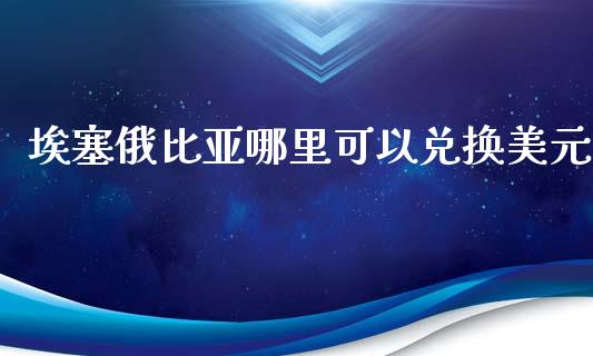 埃塞俄比亚哪里可以兑换美元_https://cj004.lansai.wang_金融监管_第1张