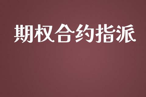期权合约指派_https://cj004.lansai.wang_金融监管_第1张