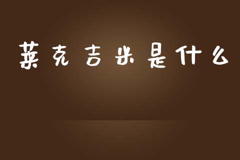 莱克吉米是什么_https://cj004.lansai.wang_债券资讯_第1张