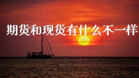 期货和现货有什么不一样_https://cj004.lansai.wang_外汇交易_第1张