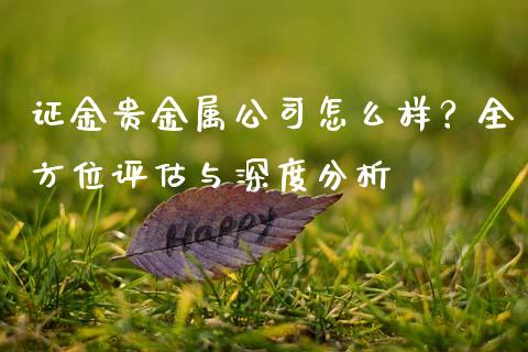 证金贵金属公司怎么样？全方位评估与深度分析_https://cj004.lansai.wang_期货开户_第1张