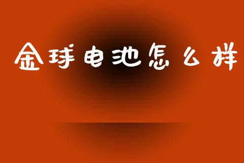 金球电池怎么样_https://cj004.lansai.wang_金融监管_第1张