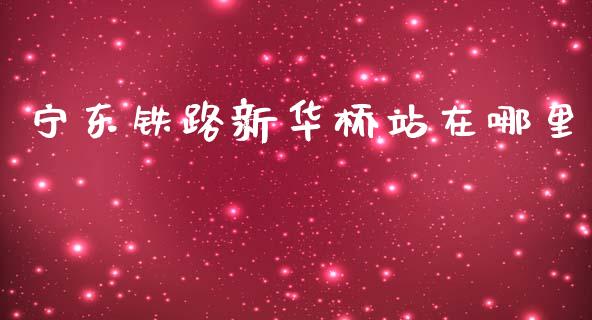 宁东铁路新华桥站在哪里_https://cj004.lansai.wang_债券资讯_第1张