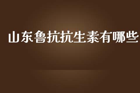山东鲁抗抗生素有哪些_https://cj004.lansai.wang_期货开户_第1张