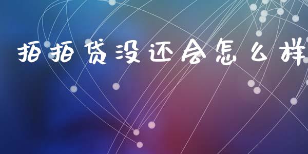 拍拍贷没还会怎么样_https://cj004.lansai.wang_财经新闻_第1张