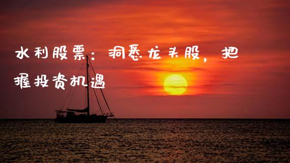 水利股票：洞悉龙头股，把握投资机遇_https://cj004.lansai.wang_期货开户_第1张