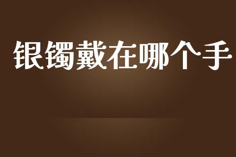 银镯戴在哪个手_https://cj004.lansai.wang_财经新闻_第1张