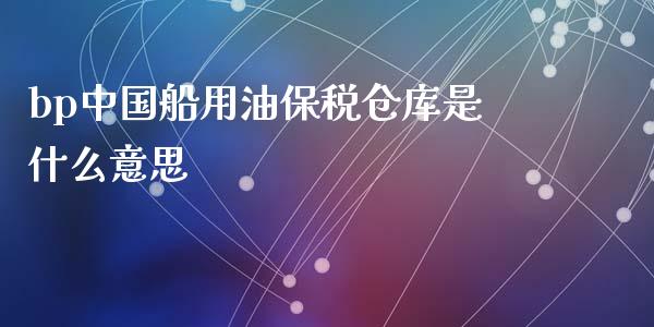 bp中国船用油保税仓库是什么意思_https://cj004.lansai.wang_期货开户_第1张