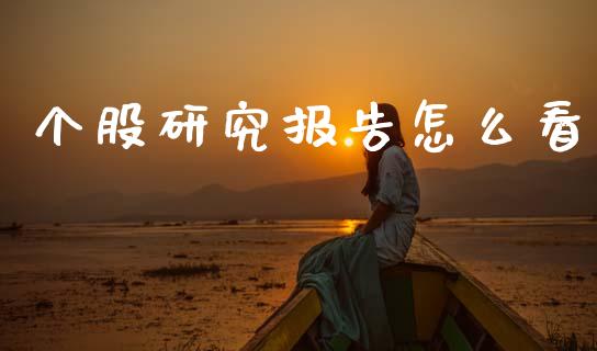 个股研究报告怎么看_https://cj004.lansai.wang_外汇交易_第1张