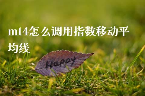 mt4怎么调用指数移动平均线_https://cj004.lansai.wang_财经新闻_第1张