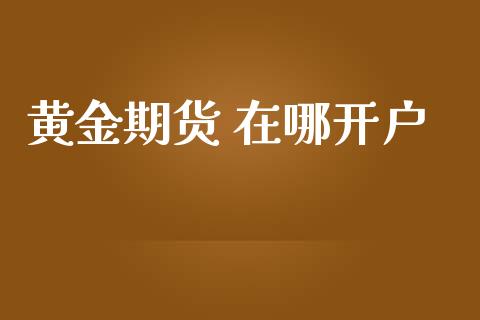 黄金期货 在哪开户_https://cj004.lansai.wang_财经新闻_第1张