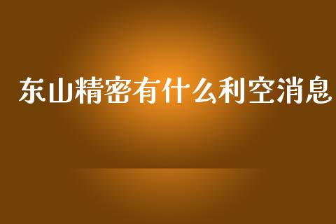 东山精密有什么利空消息_https://cj004.lansai.wang_外汇交易_第1张
