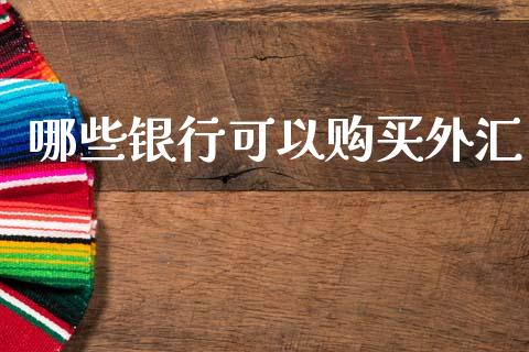 哪些银行可以购买外汇_https://cj004.lansai.wang_全球市场_第1张