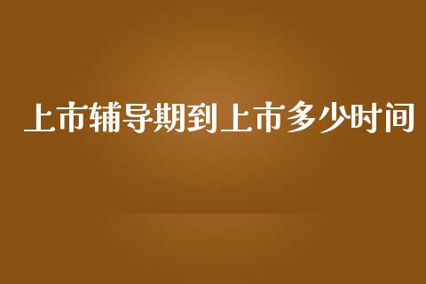上市辅导期到上市多少时间_https://cj004.lansai.wang_债券资讯_第1张