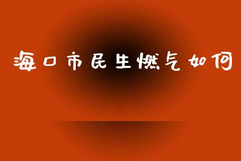 海口市民生燃气如何_https://cj004.lansai.wang_期货开户_第1张