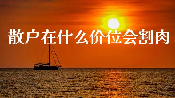 散户在什么价位会割肉_https://cj004.lansai.wang_财经新闻_第1张