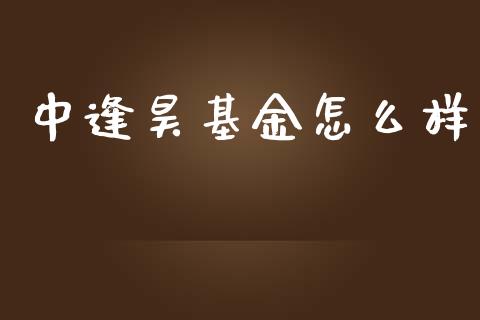 中逢昊基金怎么样_https://cj004.lansai.wang_金融监管_第1张
