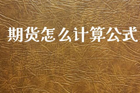 期货怎么计算公式_https://cj004.lansai.wang_债券资讯_第1张