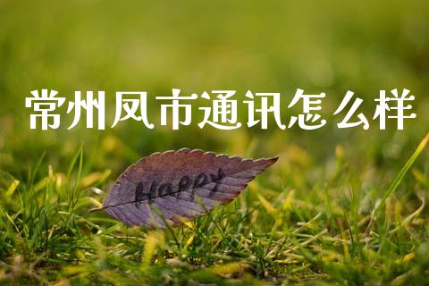 常州凤市通讯怎么样_https://cj004.lansai.wang_金融监管_第1张