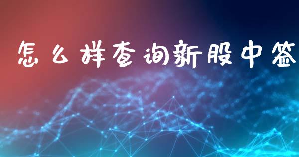 怎么样查询新股中签_https://cj004.lansai.wang_期货开户_第1张