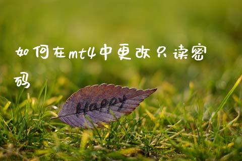 如何在mt4中更改只读密码_https://cj004.lansai.wang_债券资讯_第1张