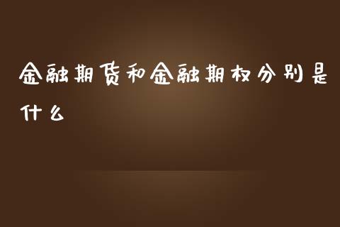 金融期货和金融期权分别是什么_https://cj004.lansai.wang_债券资讯_第1张