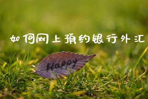 如何网上预约银行外汇_https://cj004.lansai.wang_外汇交易_第1张