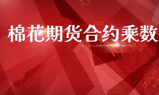 棉花期货合约乘数_https://cj004.lansai.wang_金融监管_第1张