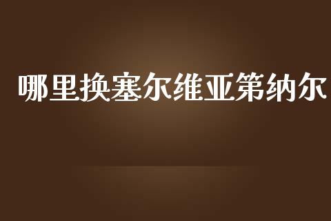 哪里换塞尔维亚第纳尔_https://cj004.lansai.wang_全球市场_第1张