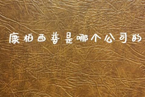 康柏西普是哪个公司的_https://cj004.lansai.wang_期货开户_第1张