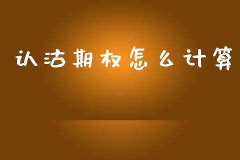认沽期权怎么计算_https://cj004.lansai.wang_债券资讯_第1张