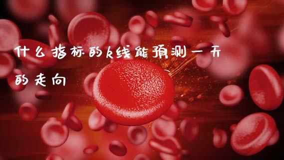 什么指标的k线能预测一天的走向_https://cj004.lansai.wang_期货开户_第1张