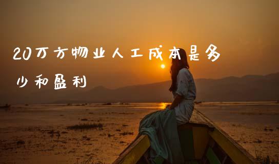 20万方物业人工成本是多少和盈利_https://cj004.lansai.wang_全球市场_第1张