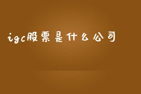 igc股票是什么公司_https://cj004.lansai.wang_财经新闻_第1张