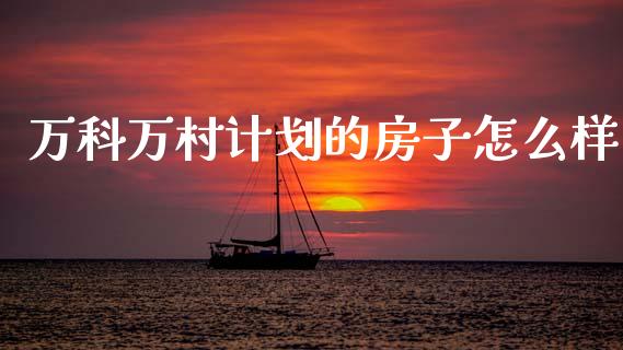 万科万村计划的房子怎么样_https://cj004.lansai.wang_期货开户_第1张