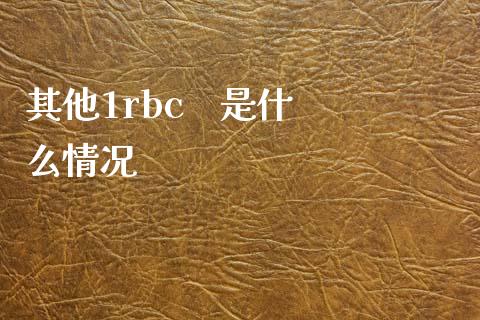 其他1rbc    是什么情况_https://cj004.lansai.wang_债券资讯_第1张