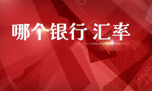 哪个银行 汇率_https://cj004.lansai.wang_金融监管_第1张