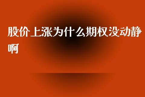 股价上涨为什么期权没动静啊_https://cj004.lansai.wang_期货开户_第1张