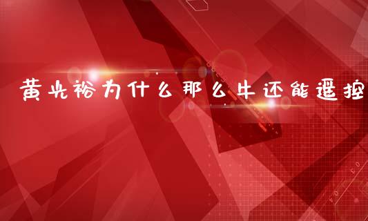 黄光裕为什么那么牛还能遥控_https://cj004.lansai.wang_期货开户_第1张