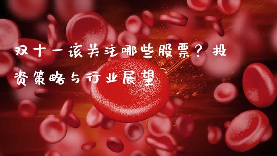 双十一该关注哪些股票？投资策略与行业展望_https://cj004.lansai.wang_全球市场_第1张