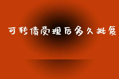 可转债受理后多久批复_https://cj004.lansai.wang_财经新闻_第1张